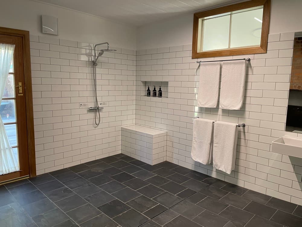Renovated bathroom at The Cottage at Flowerpot, Tasmania
