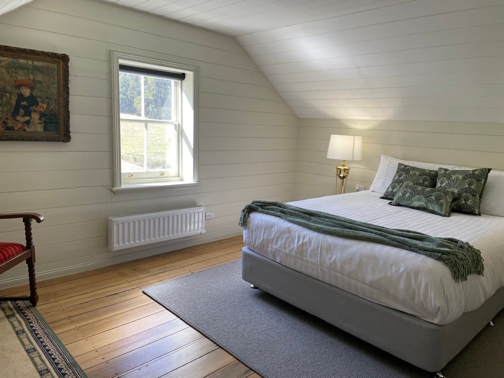 Multi-generational holiday house Tasmania - charming attic bedroom